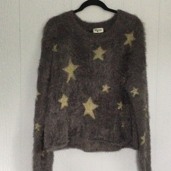 Show Me Your MuMu Cropped Varsity Sweater Like New - Picture 2 of 6